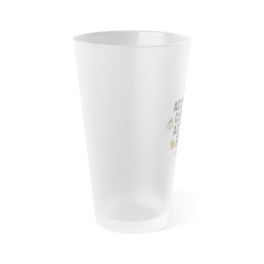 Legacy Frosted Pint Glass – "Accounting: Currently Accepting Bribes" 16oz Beer Frosted Pint Glass