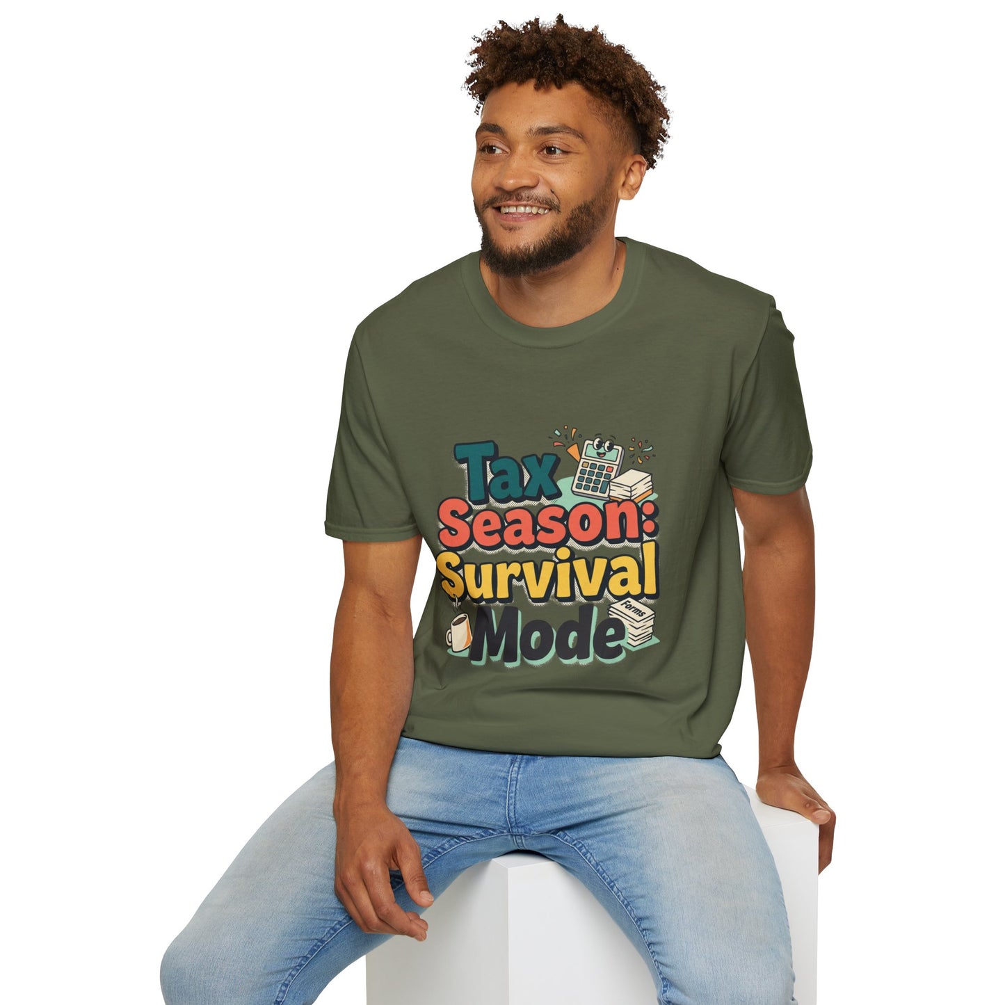 Tax Season Survival Mode T-Shirt | Tax Calculator Graphic