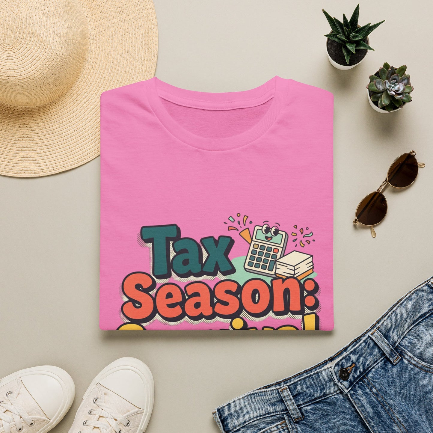 Tax Season Survival Mode T-Shirt | Tax Calculator Graphic