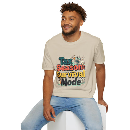 Tax Season Survival Mode T-Shirt | Tax Calculator Graphic