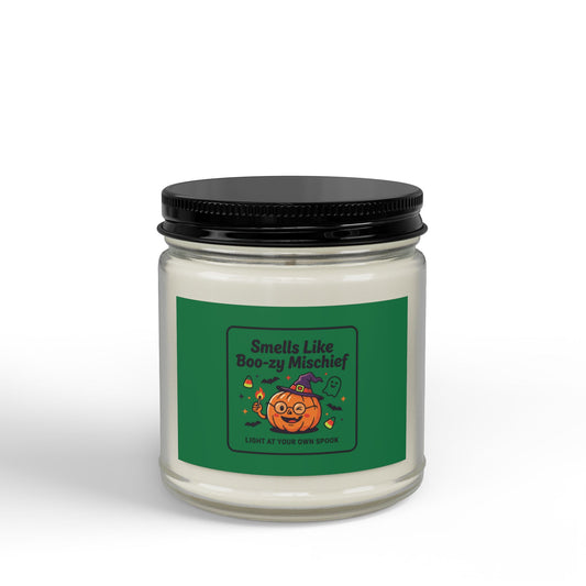 Legacy Soy Candle - "Smells Like Boo-zy Mischief" Pumpkin Halloween Design Scented Soy Candle