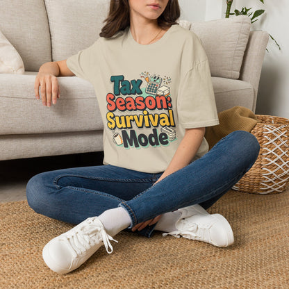 Tax Season Survival Mode T-Shirt | Tax Calculator Graphic