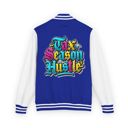 Legacy Letterman Jacket — "Tax Season Hustle" Retro Graffiti Varsity Jacket