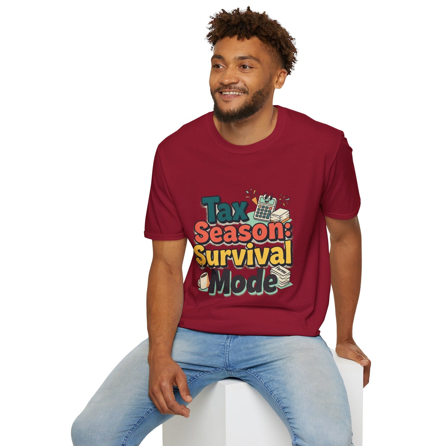 Tax Season Survival Mode T-Shirt | Tax Calculator Graphic