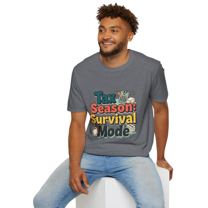 Tax Season Survival Mode T-Shirt | Tax Calculator Graphic