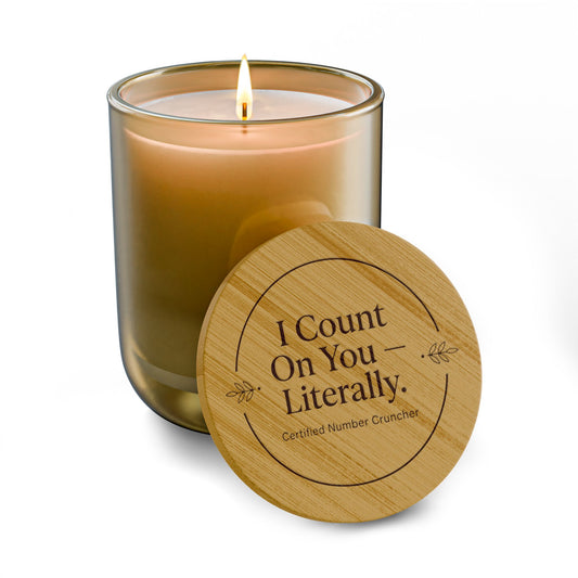 Legacy Soy Candle – "I Count On You Literally" Scented Soy Candle