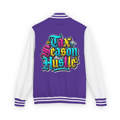 Legacy Letterman Jacket — "Tax Season Hustle" Retro Graffiti Varsity Jacket