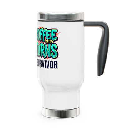 Legacy Travel Mug — "I Turn Coffee Into Tax Returns" 14oz Stainless Steel