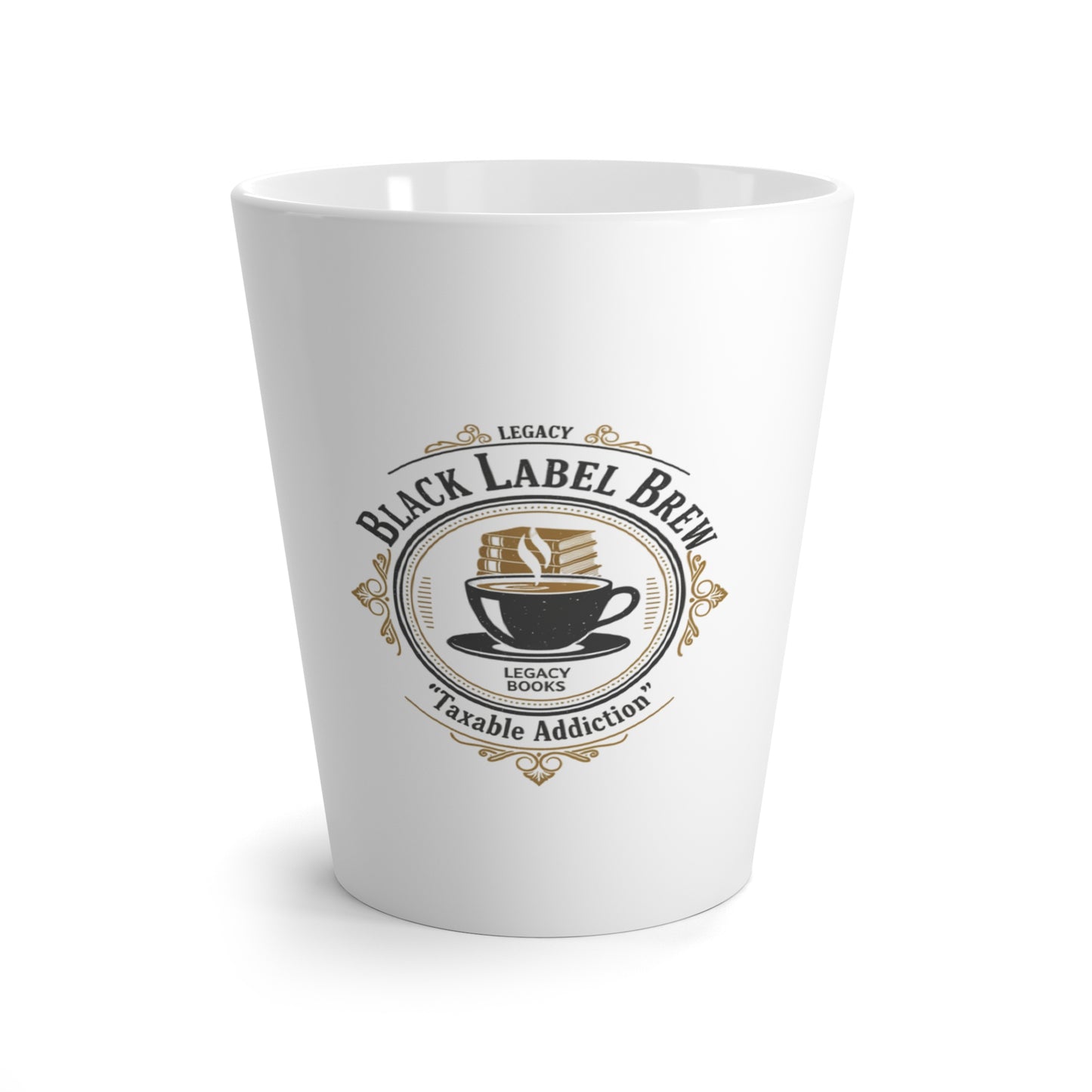 Legacy Black Label Brew Latte Mug | Coffee Cup, Café Style Ceramic