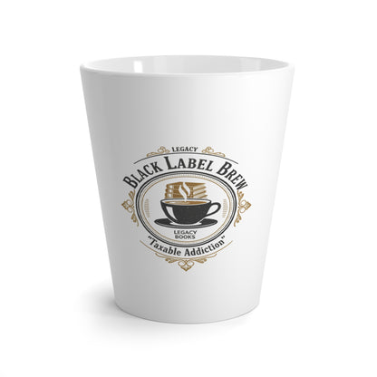 Legacy Black Label Brew Latte Mug | Coffee Cup, Café Style Ceramic