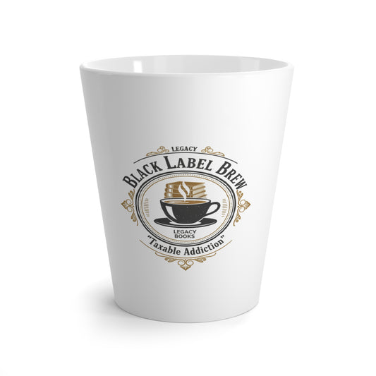 Legacy Black Label Brew Latte Mug | Coffee Cup, Café Style Ceramic