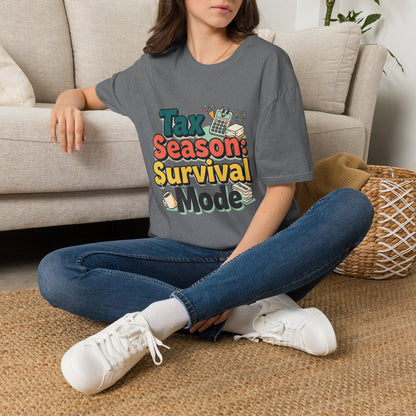 Tax Season Survival Mode T-Shirt | Tax Calculator Graphic