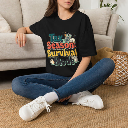 Tax Season Survival Mode T-Shirt | Tax Calculator Graphic