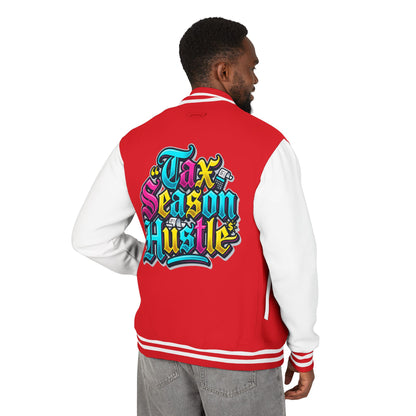 Legacy Letterman Jacket — "Tax Season Hustle" Retro Graffiti Varsity Jacket