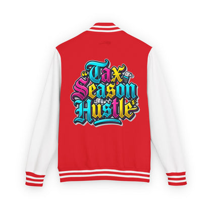 Legacy Letterman Jacket — "Tax Season Hustle" Retro Graffiti Varsity Jacket