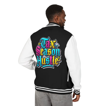 Legacy Letterman Jacket — "Tax Season Hustle" Retro Graffiti Varsity Jacket