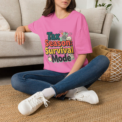Tax Season Survival Mode T-Shirt | Tax Calculator Graphic