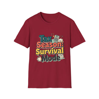 Tax Season Survival Mode T-Shirt | Tax Calculator Graphic