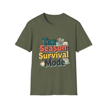 Tax Season Survival Mode T-Shirt | Tax Calculator Graphic