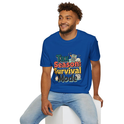 Tax Season Survival Mode T-Shirt | Tax Calculator Graphic