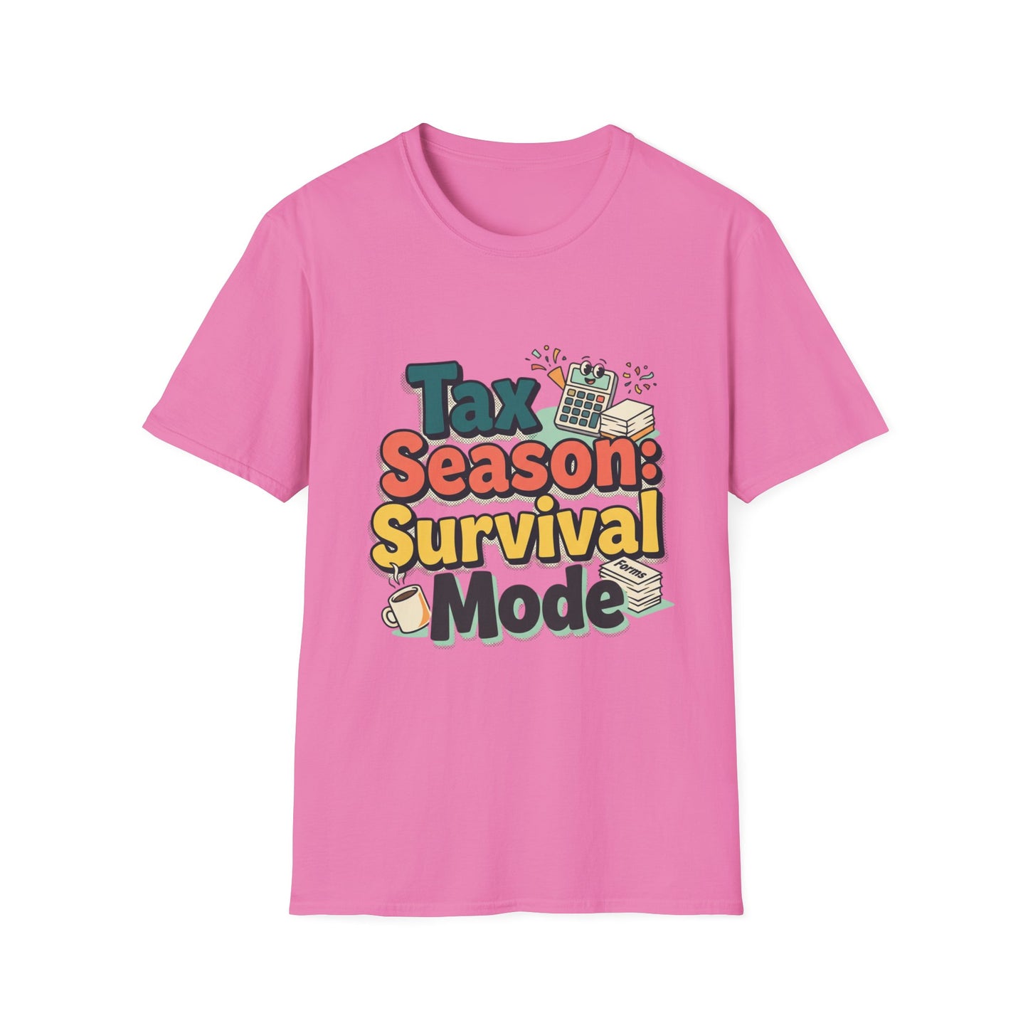 Tax Season Survival Mode T-Shirt | Tax Calculator Graphic