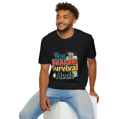 Tax Season Survival Mode T-Shirt | Tax Calculator Graphic
