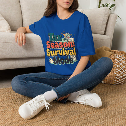 Tax Season Survival Mode T-Shirt | Tax Calculator Graphic