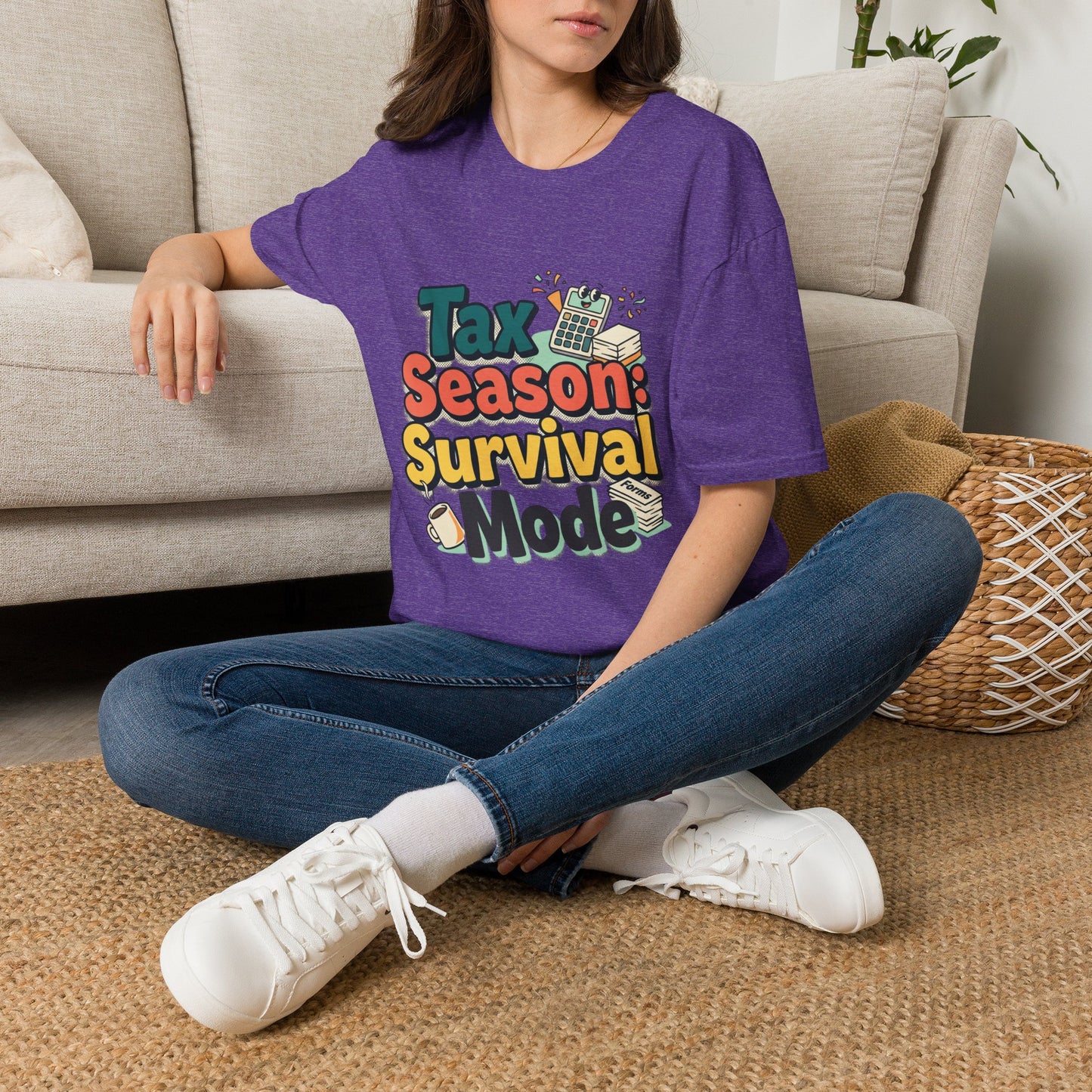 Tax Season Survival Mode T-Shirt | Tax Calculator Graphic