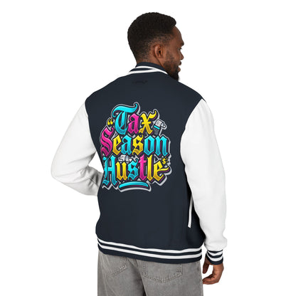 Legacy Letterman Jacket — "Tax Season Hustle" Retro Graffiti Varsity Jacket