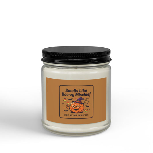 Legacy Soy Candle - "Smells Like Boo-zy Mischief" Pumpkin Halloween Design Scented Soy Candle