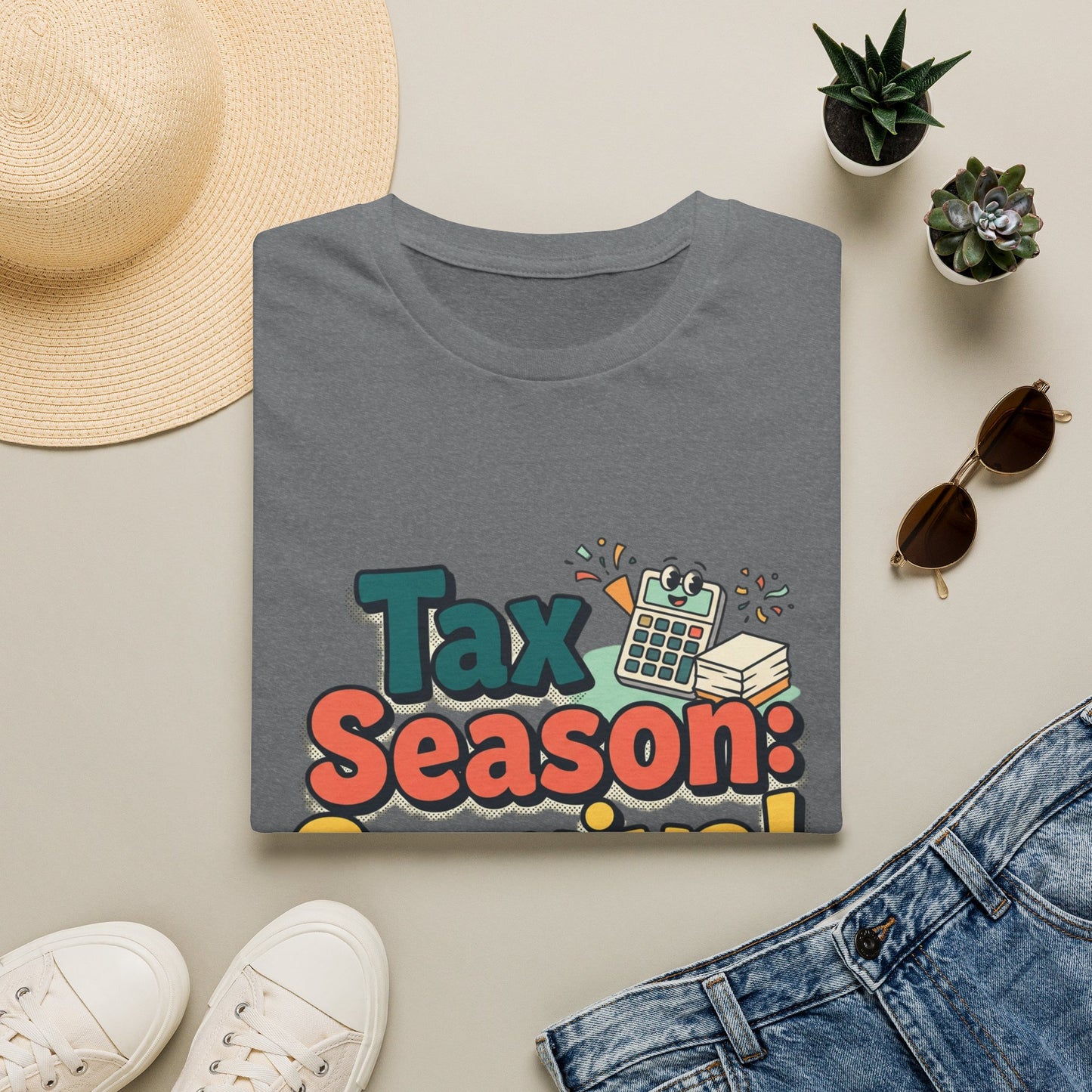 Tax Season Survival Mode T-Shirt | Tax Calculator Graphic