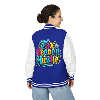 Legacy Letterman Jacket — "Tax Season Hustle" Retro Graffiti Varsity Jacket