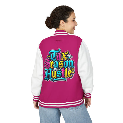 Legacy Letterman Jacket — "Tax Season Hustle" Retro Graffiti Varsity Jacket