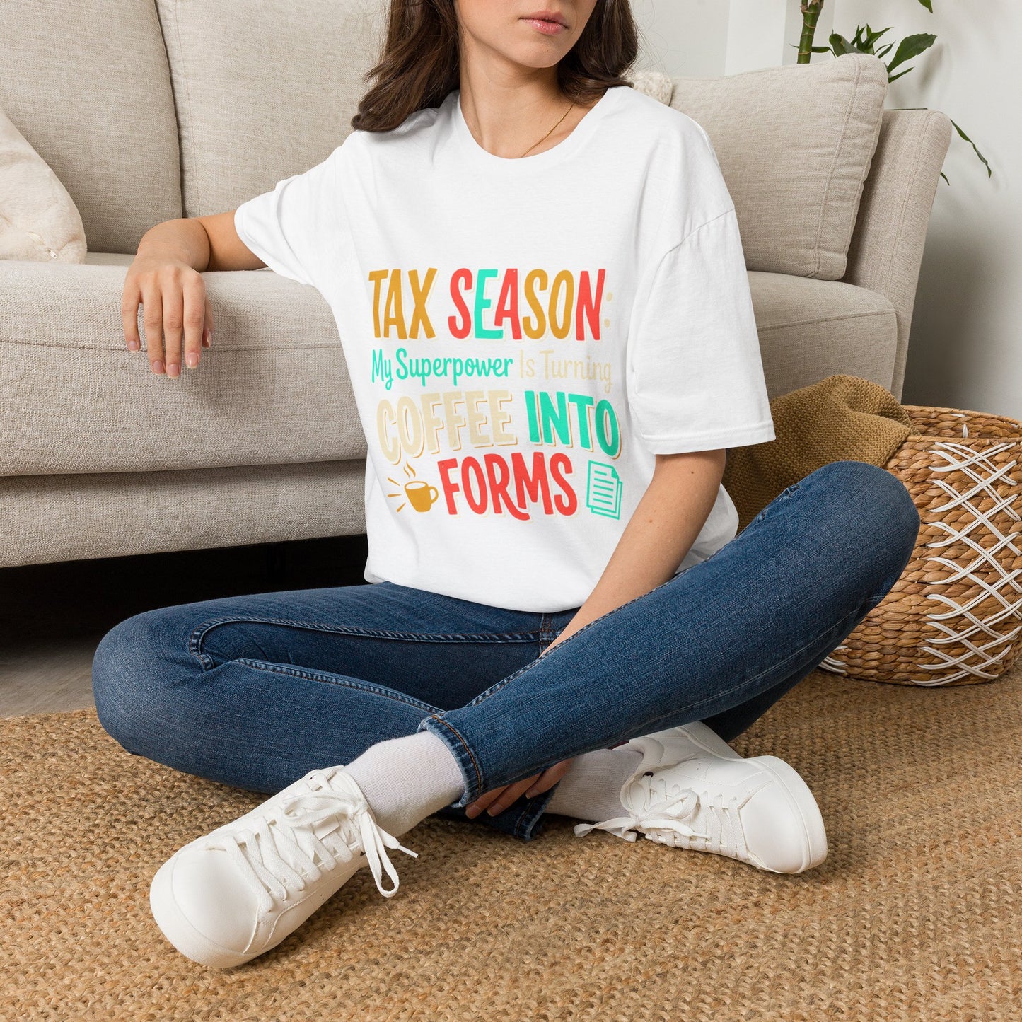 Legacy T-Shirt — “My Superpower Is Turning Coffee Into Forms”