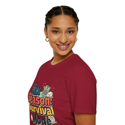 Tax Season Survival Mode T-Shirt | Tax Calculator Graphic
