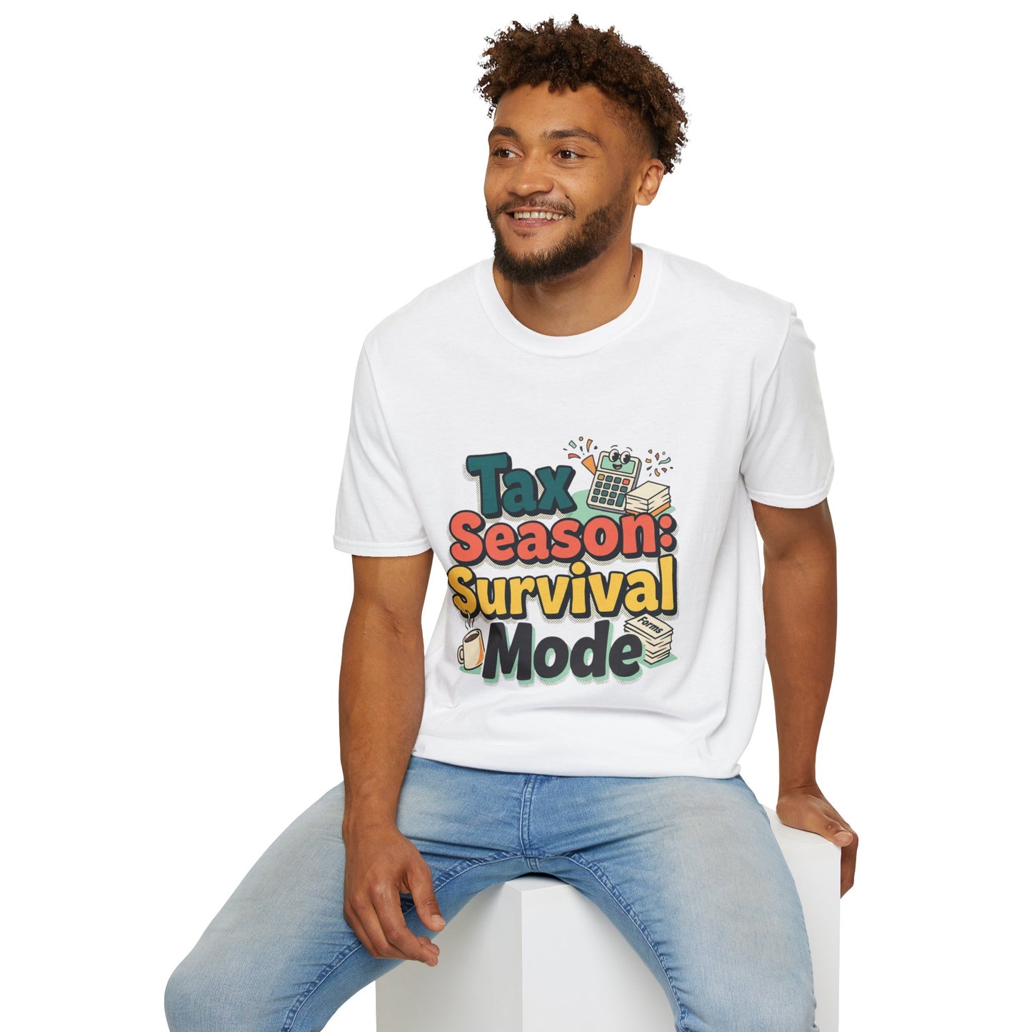 Tax Season Survival Mode T-Shirt | Tax Calculator Graphic