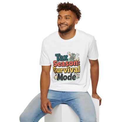 Tax Season Survival Mode T-Shirt | Tax Calculator Graphic