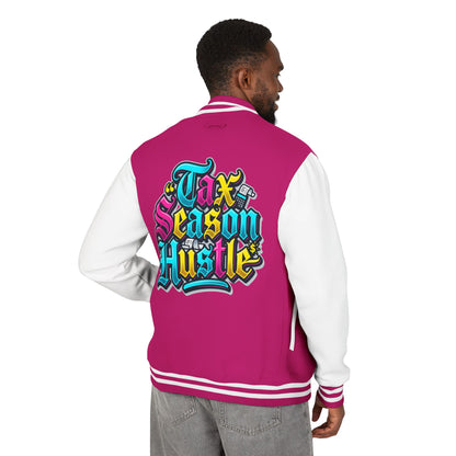 Legacy Letterman Jacket — "Tax Season Hustle" Retro Graffiti Varsity Jacket