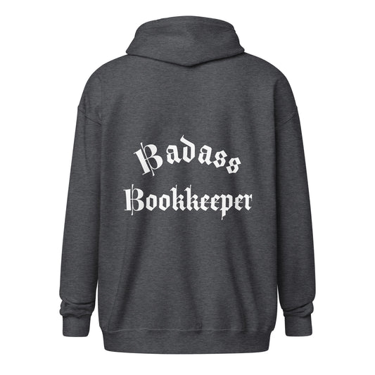 Legacy Heavy Blend Zip Hoodie - Badass Bookkeeper