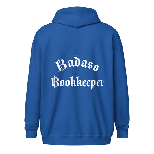 Legacy Heavy Blend Full Zip Hoodie - Badass Bookkeeper