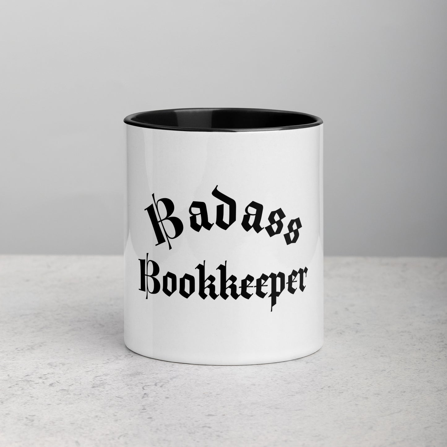Legacy Mug with Color Splash Inside - Badass Bookkeeper