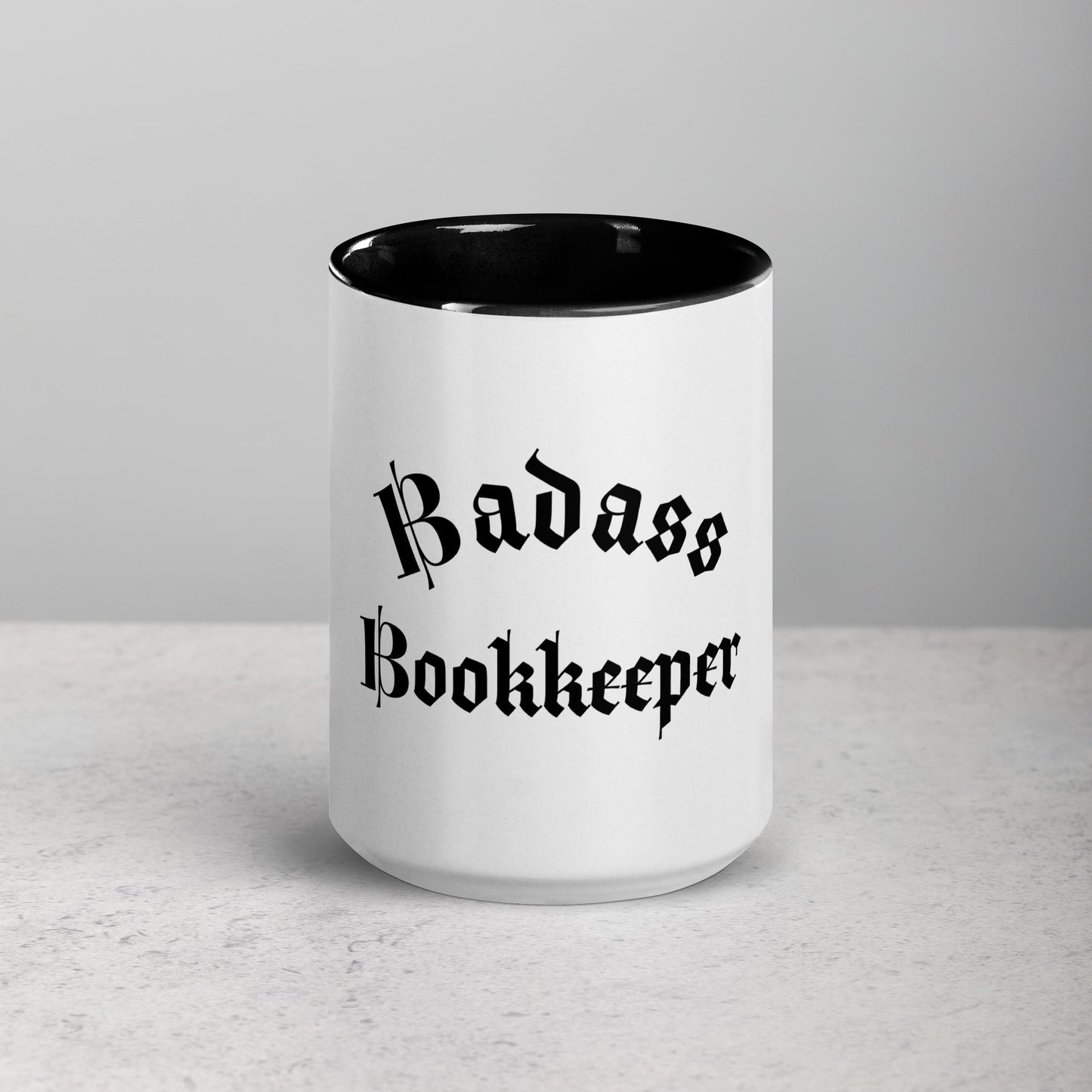 Legacy Mug with Color Splash Inside - Badass Bookkeeper