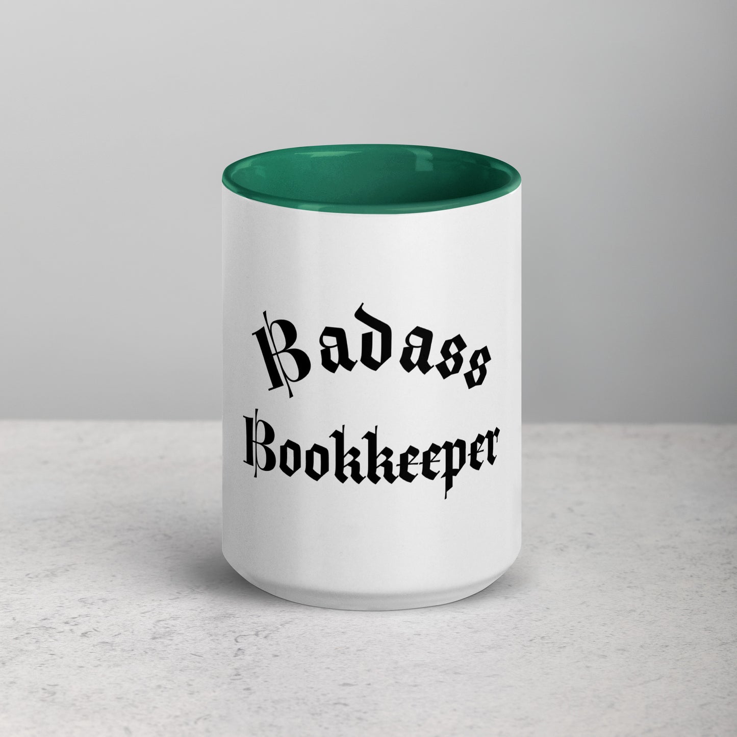 Legacy Mug with Color Splash Inside - Badass Bookkeeper