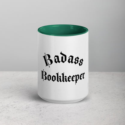 Legacy Mug with Color Splash Inside - Badass Bookkeeper