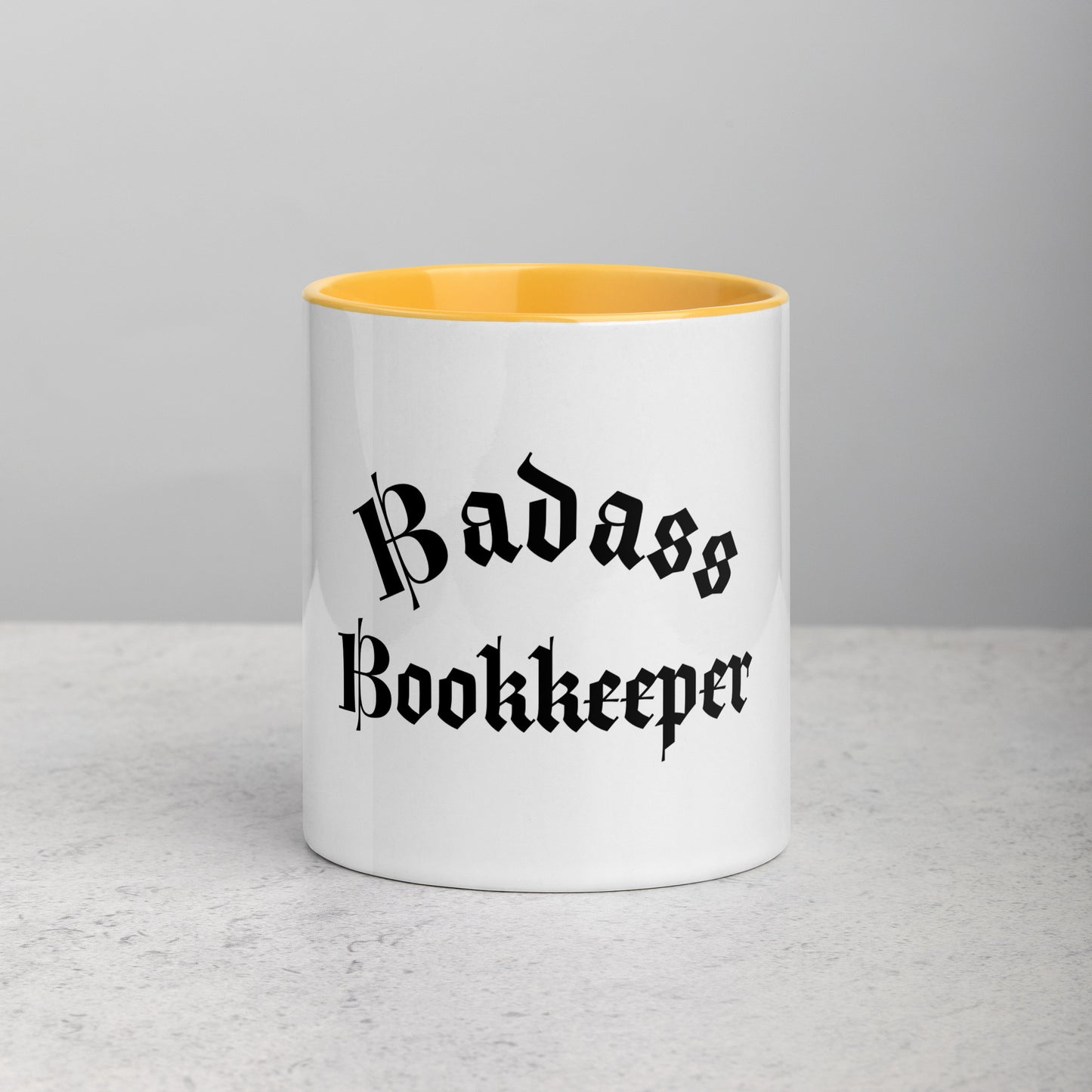 Legacy Mug with Color Splash Inside - Badass Bookkeeper