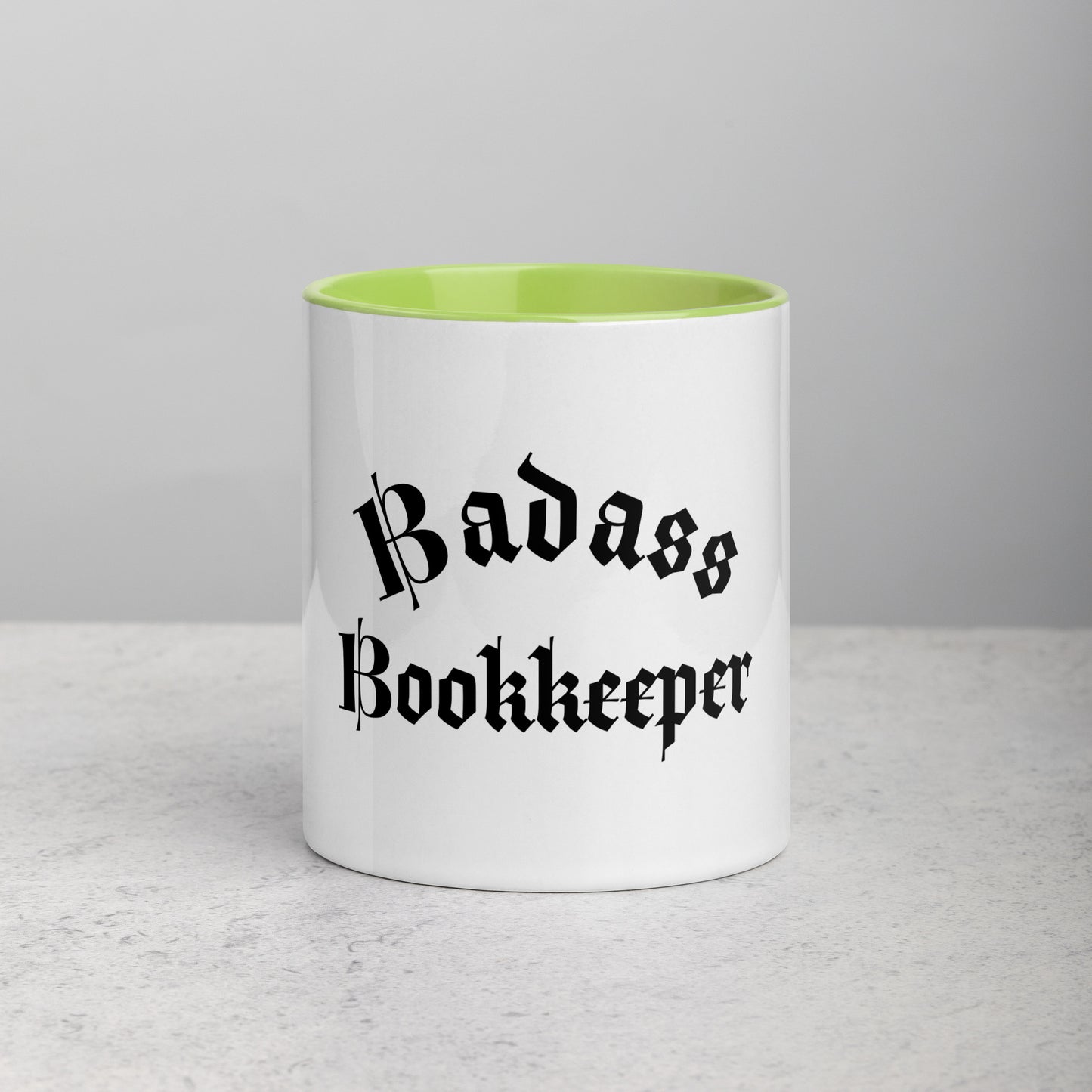 Legacy Mug with Color Splash Inside - Badass Bookkeeper