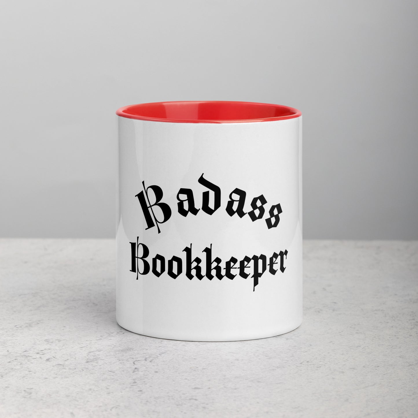 Legacy Mug with Color Splash Inside - Badass Bookkeeper