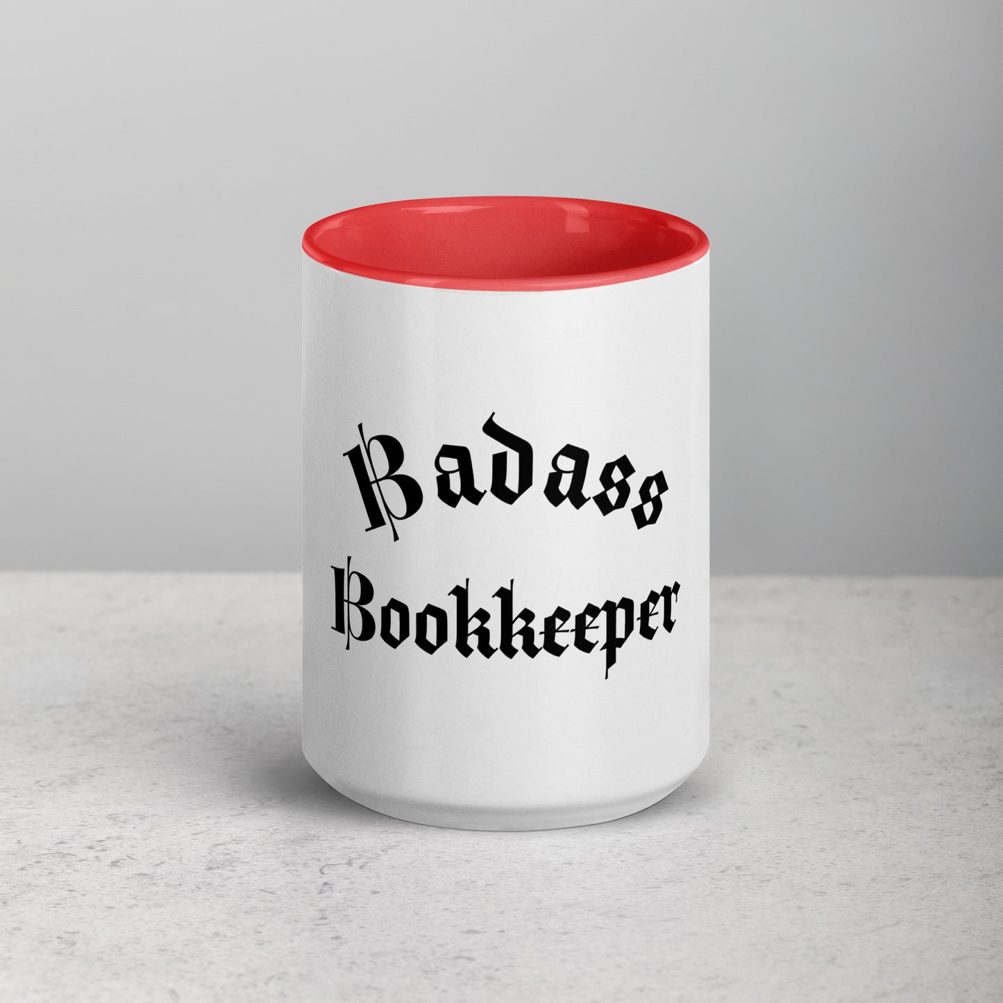 Legacy Mug with Color Splash Inside - Badass Bookkeeper