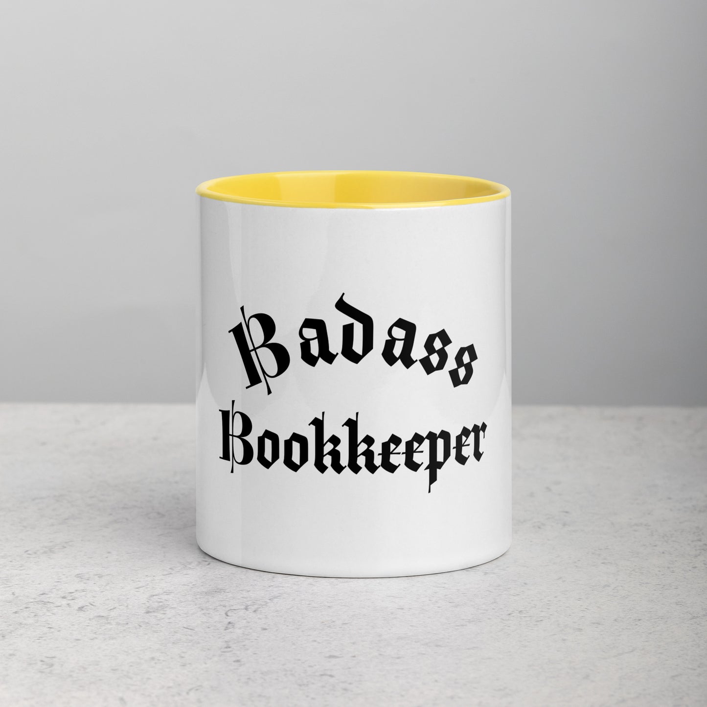 Legacy Mug with Color Splash Inside - Badass Bookkeeper